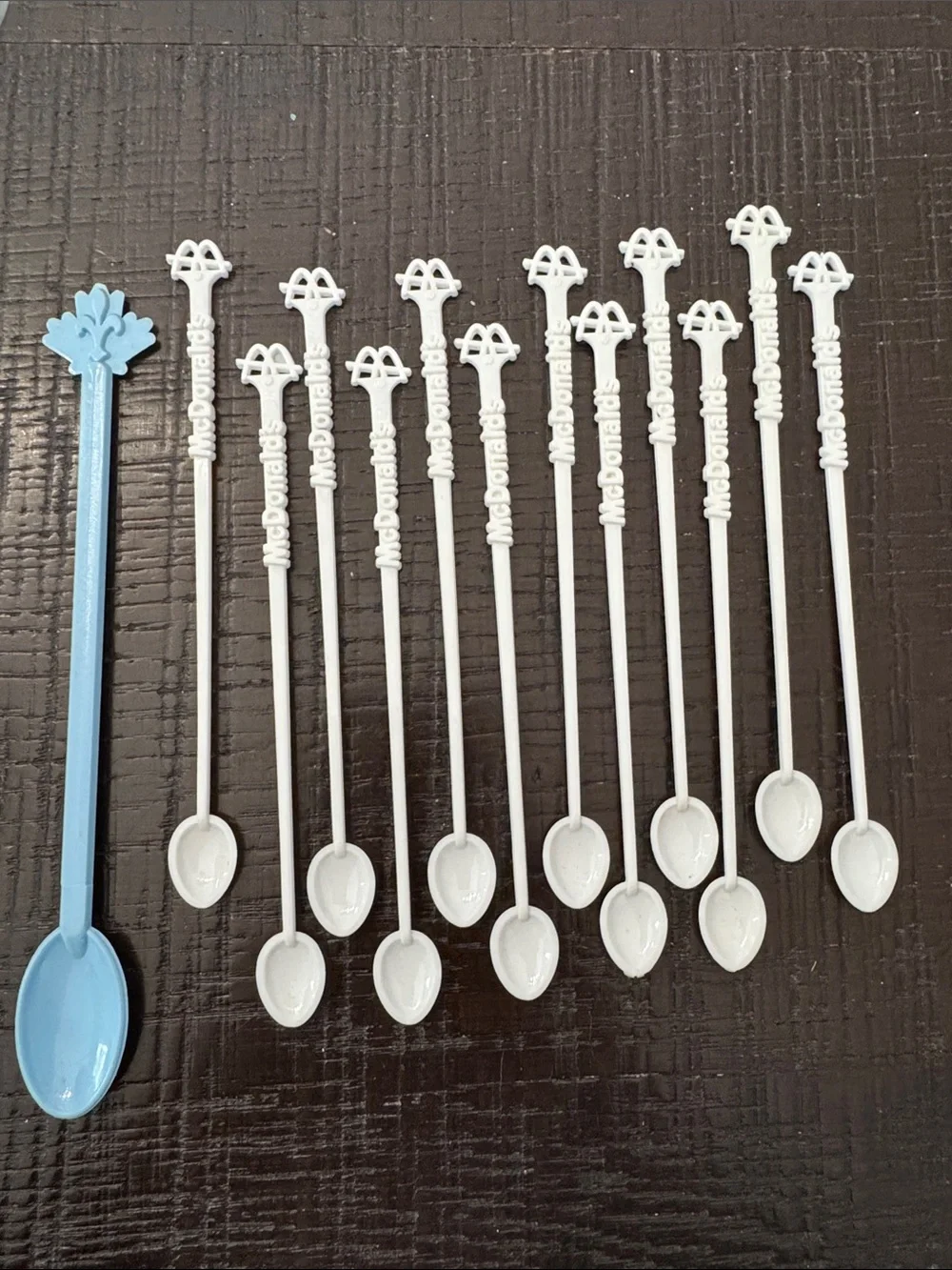 Vintage McDonald’s McSpoon coffee stirrer lot of 13 - 1970’s banned